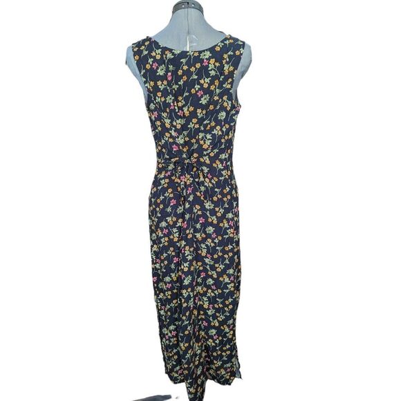 Vintage women's long floral print flowy dress size 12 - Picture 5 of 6